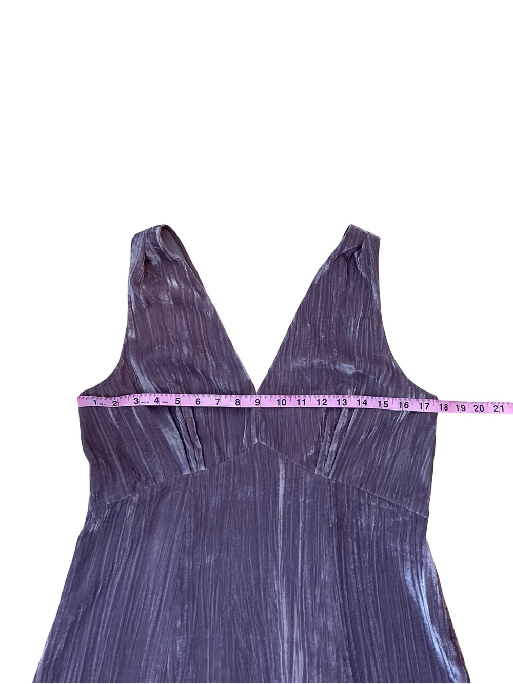 VINCE Pintuck Paneled V-Neck Dress New With Tags Mauve Velvet - Picture 12 of 14